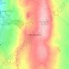 Biddulph Moor topographic map, elevation, terrain