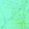 Bang Len topographic map, elevation, terrain