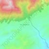 Vda. Santa Barbara topographic map, elevation, terrain