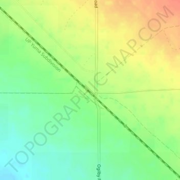 Ogilby topographic map, elevation, terrain