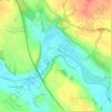 Dutton Locks topographic map, elevation, terrain