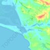 Fortrose topographic map, elevation, terrain