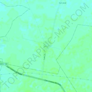 Sahé topographic map, elevation, terrain