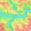 Passau topographic map, elevation, terrain