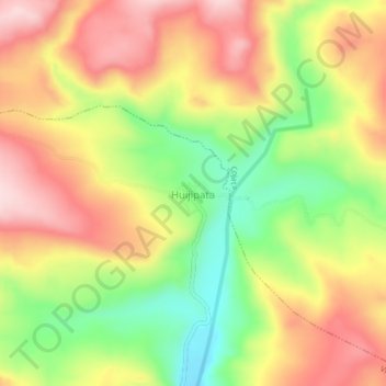 Huijipata topographic map, elevation, terrain