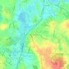 Braintree Highlands topographic map, elevation, terrain