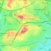 Bramcote topographic map, elevation, terrain