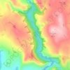 Dovedale topographic map, elevation, terrain