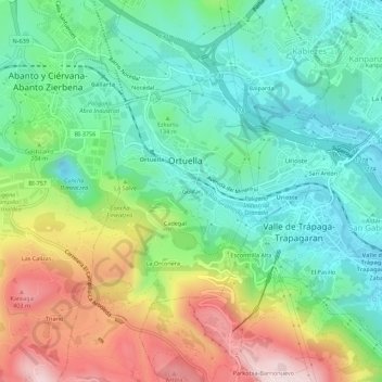 Golifar topographic map, elevation, terrain