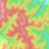 Dovedale topographic map, elevation, terrain