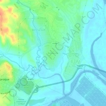 Bellavista topographic map, elevation, terrain