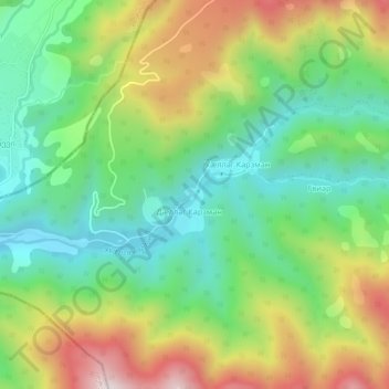 Zemo Karsmani topographic map, elevation, terrain
