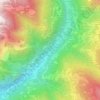 Pian Lambert topographic map, elevation, terrain