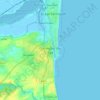 Gorleston-on-Sea topographic map, elevation, terrain