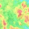 Countryside topographic map, elevation, terrain
