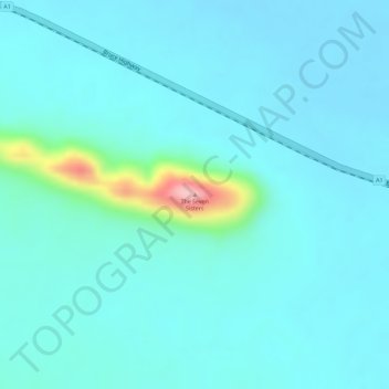 The Seven Sisters topographic map, elevation, terrain