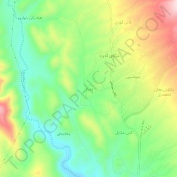 Fayal topographic map, elevation, terrain