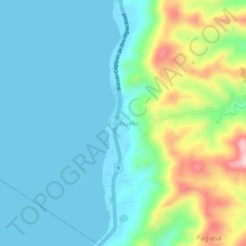 Consuelo topographic map, elevation, terrain