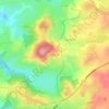 Montcognol topographic map, elevation, terrain