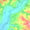 Awahou North topographic map, elevation, terrain