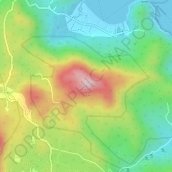 Khao Lat Mai Kaeo topographic map, elevation, terrain