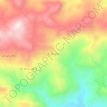 El Rodeo topographic map, elevation, terrain