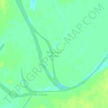 Nuevo San Martin topographic map, elevation, terrain