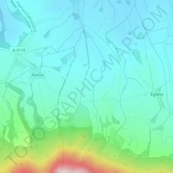 Fuente Oneri topographic map, elevation, terrain