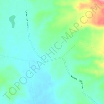 Wendon Valley topographic map, elevation, terrain