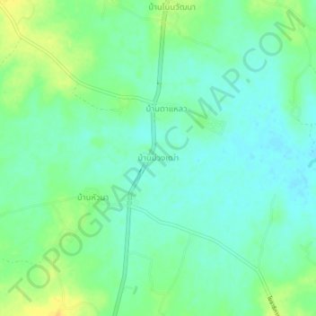 Ban Muang Tao topographic map, elevation, terrain