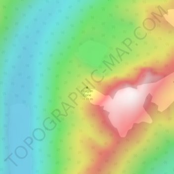 Dragon Cone topographic map, elevation, terrain