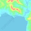 Malaking Ilog topographic map, elevation, terrain