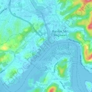 Tamoi topographic map, elevation, terrain