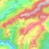 Dam-an topographic map, elevation, terrain