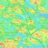 Solna topographic map, elevation, terrain