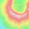 Mount Saint Helens topographic map, elevation, terrain