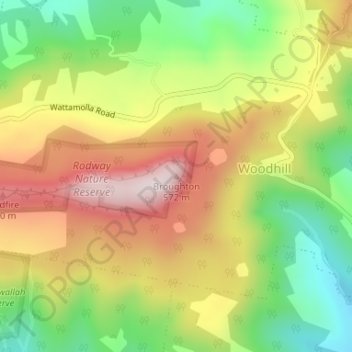 Broughton topographic map, elevation, terrain