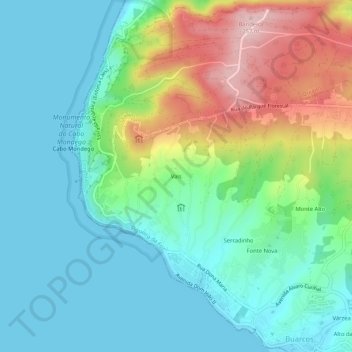 Vais topographic map, elevation, terrain
