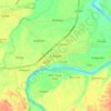 Echague topographic map, elevation, terrain