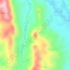 Cerros Cuapes topographic map, elevation, terrain