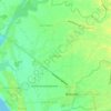 Santiago topographic map, elevation, terrain