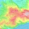 Sant'Agata sui due Golfi topographic map, elevation, terrain