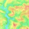 La Verrerie topographic map, elevation, terrain