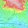 Żbik topographic map, elevation, terrain
