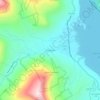 West Shokan topographic map, elevation, terrain