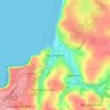 Perranporth topographic map, elevation, terrain