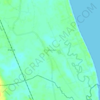 Ban Don Kae topographic map, elevation, terrain
