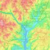 Washington, D.C. topographic map, elevation, terrain