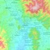 Oaxaca topographic map, elevation, terrain