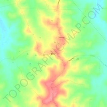 Japan topographic map, elevation, terrain